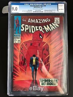 Amazing Spider-man #50 Cgc 9.0 Unrestored Very Nice Looking