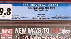 Amazing Spider-man #569 Granov Variant Cgc 9.8 White Nm/mt 1st Anti-venom Marvel