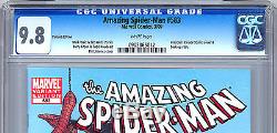 Amazing Spider-man #583 Cgc 9.8 Inaugural Variant Prez Obama Cvr & Story 2009