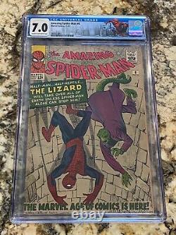 Amazing Spider-man #6 Cgc 7.0 Origin And 1st App The Lizard Hi End Key Mcu Movie
