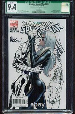 Amazing Spider-man # 606 Var Cgc 9.4 Qualified Two Names Written On Cover G-897