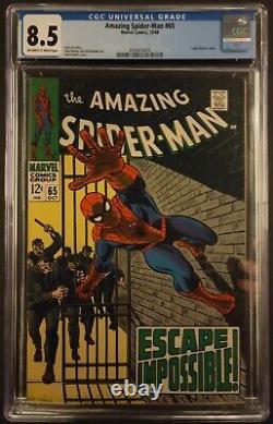 Amazing Spider-man #65 Cgc 8.5 Ow-w Marvel Comics 1968 Jailbreak + Foggy Nelson