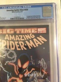 Amazing Spider-man #650 CGC 9.8 White Page Marvel Comics 2011