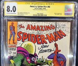 Amazing Spider-man #66 CGC 8.0 Signed John Romita Classic Cover Mysterio