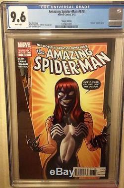 Amazing Spider-man # 678 cgc 9.6 Super Rare Venom Variant Mary Jane Press to 9.8