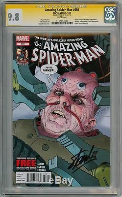 Amazing Spider-man #698 Cgc 9.8 Signature Series Ss Signed Stan Lee #700