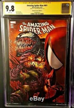 Amazing Spider-man #801 & #1 Cgc Ss 9.8 Connecting Variants Venom Carnage Goblin