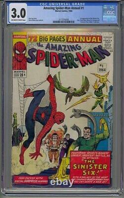 Amazing Spider-man Annual #1 Cgc 3.0 1st Sinister Six