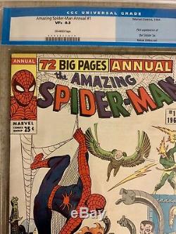 Amazing Spider-man Annual #1 Cgc 8.5 Old Label Displays 9.0 1st Sinister Six