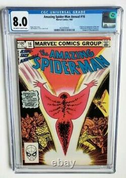 Amazing Spider-man Annual #16 Cgc 8.0 +1st App Monica Rambeau Captain Marvel+