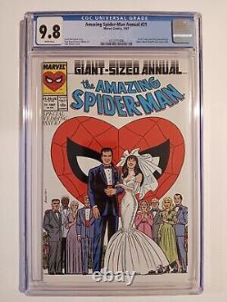 Amazing Spider-man Annual #21 Cgc 9.8 Wedding Issue / White Pages / 1987