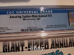 Amazing Spider-man Annual #21 Cgc 9.8 Wedding Issue / White Pages / 1987