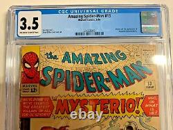 Amazing Spider-man Issue #13 CGC 3.5 Marvel Comics 1964 1st Mysterio KEY