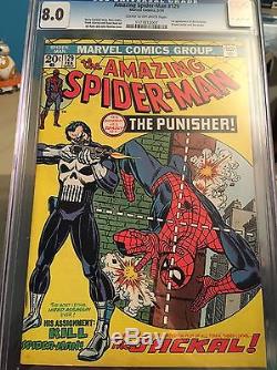 Amazing SpiderMan 129 1st Appearance of the Punisher CGC 8.0