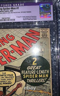 Amazing Spiderman #1 1963 Cgc 4.5 Slight C-1 Many First Appearances