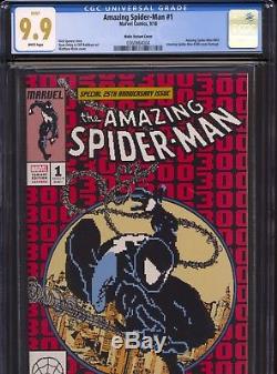 Amazing Spiderman #1 (2018) Waite 8 Bit Variant Spiderman #300 Homage CGC 9.9
