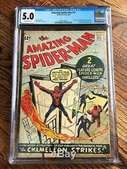Amazing Spiderman #1 ASM 1 Cgc 5.0 Origin Spider-Man OFF-WHITE PAGES