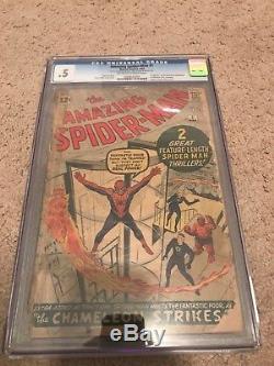 Amazing Spiderman #1 CGC. 5 OWithW Pages 1st App Of J. Jonah Jameson & Chameleon