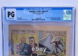 Amazing Spiderman #1 CGC PG Page 8 Only Stan Lee Steve Ditko 1963