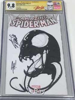 Amazing Spiderman #1 Sketch Signed by Stan Lee & Sketched Adam Hughes CGC 9.8 SS