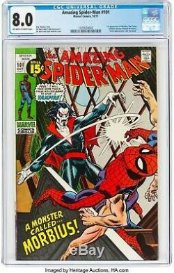 Amazing Spiderman #101 CGC 8.0 1st Appearance Of Morbius