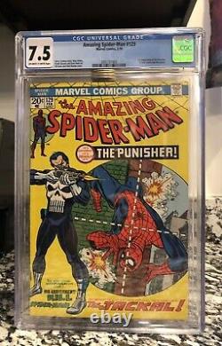 Amazing Spiderman #129 1st Appearance Punisher Cgc Grade 7.5 Marvel 1974