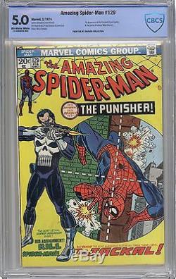 Amazing Spiderman #129 CBCS 5.0 -1st App of Punisher -Mt. Rainier copy -like cgc