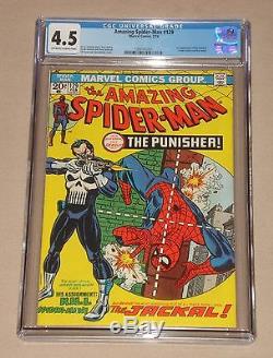 Amazing Spiderman 129 CGC 4.5 He's- Different- He's Deadly- He's The Punisher