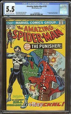 Amazing Spiderman 129 CGC 5.5 1st Punisher