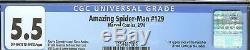 Amazing Spiderman 129 CGC 5.5 1st Punisher