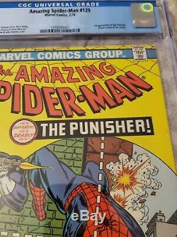 Amazing Spiderman 129 CGC 8.0 First app of Punisher. Looks 9.0+. Grader Notes