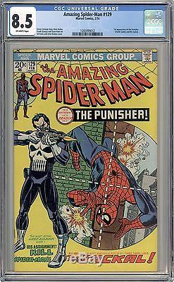 Amazing Spiderman #129 CGC 8.5 -1st Appearance of the Punisher- Netflix Key- Hot