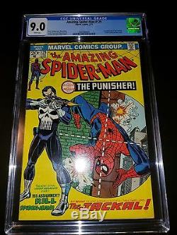 Amazing Spiderman 129 CGC 9.0 WHITE PAGES! 1st App Punisher Huge Key Issue