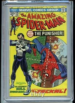 Amazing Spiderman #129 CGC 9.0 White Pages 1st Punisher
