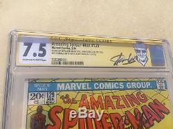 Amazing Spiderman 129 Cgc 7.5 1st App. Of The Punisher Signed By Legends