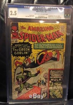 Amazing Spiderman 14 Asm First Appearance 1st App Green Goblin Cgc 2.5