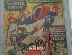 Amazing Spiderman #14 CGC Signed STAN LEE 1ST APPEARANCE GREEN GOBLIN