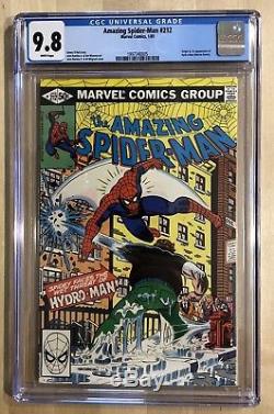 Amazing Spiderman #212 CGC 9.8 White Pages 1st App Hydro-Man