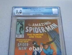 Amazing Spiderman # 252 (Marvel)1984 CGC 9.0 WP Newsstand 1st Black Costume