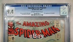 Amazing Spiderman #29 CGC 9.4 (NM) OWithWP 2nd App. Scorpion -Stan Lee Ditko Art