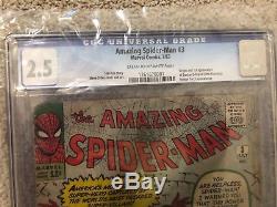 Amazing Spiderman # 3 CGC 2.5 Universal Grade (unrestored)