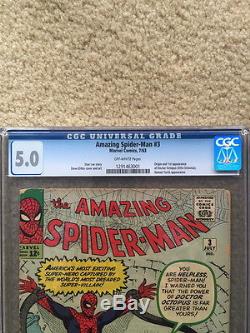 Amazing Spiderman #3 CGC 5.0 VG/FN