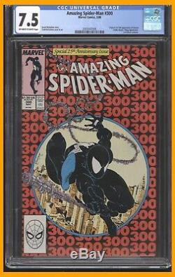 Amazing Spiderman 300 CGC 7.5 Off White To White Pages Black Costume Venom