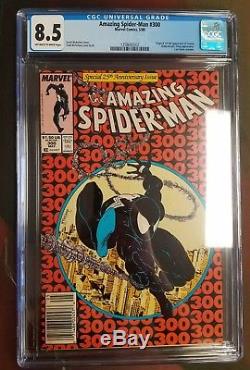 Amazing Spiderman 300 Cgc 8.5 Todd Mcfarlane 1st Venom Marvel