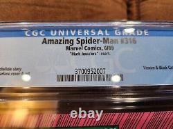 Amazing Spiderman 316 CGC 9.4 Mark Jewelers Variant Newsstand (Ultra Rare) Venom