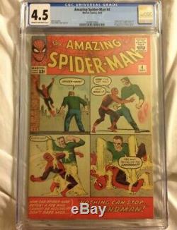 Amazing Spiderman #4 1963 Marvel Comics CGC First Apperence Of The Sandman