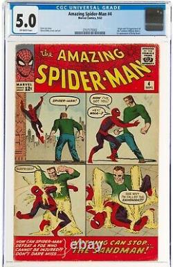 Amazing Spiderman #4 1st SANDMAN! CGC 5.0 DITKO