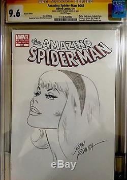 Amazing Spiderman 648 9.6 Cgc Ss John Romita Pencil Sketch Gwen Stacy Marvel
