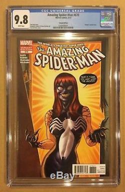 Amazing Spiderman # 678 Cgc 9.8. Quinones Mary Jane Venom Variant! Hard To Find