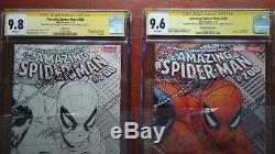 Amazing Spiderman 700 Sketch Cgc 9.8 Ss 9.6 Lee X 3 Quesada Variant Ultra Rare